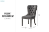 Picture of ERICA Button-Tufted Velvet Dining Chair (Gray)