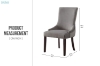 Picture of MODWAY Button-Tufted Velvet Dining Chair (Gray)