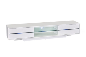 Picture of LASER 180 TV Unit with LED Lights (High Gloss White)