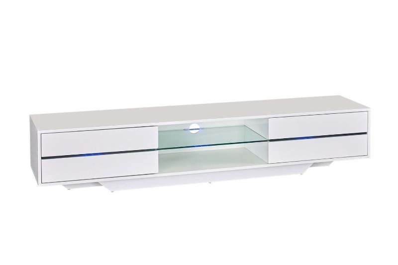 Picture of LASER 180 TV Unit with LED Lights (High Gloss White)