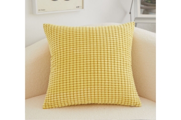 Picture of SIMPLE CORN GRAIN Plush Cushion with Inner (17.7" x17.7") - Gray