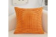 Picture of SIMPLE CORN GRAIN Plush Cushion with Inner (17.7" x17.7") - Orange