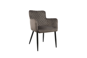 Picture of MILLY Velvet Armchair (Gray)