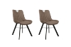 Picture of ATOKA Fabric Dining Chair (Taupe) -【PACK OF 2】