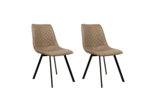 Picture of WESTIN PU Leather Dining Chair (Taupe) -【Pack of 2】