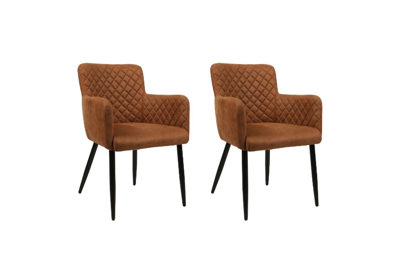 Picture of MILLY Velvet Armchair (Brown) - 2PC in 1 Carton