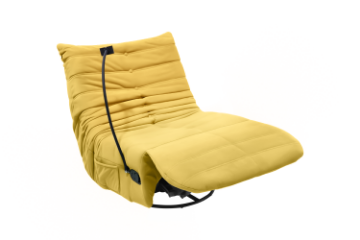 Picture of REPLICA TOGO 360° Swivel Reclining Lounge Chair with Mobile Holder (Yellow) 