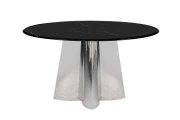 Picture of ELIOT 53.9" Marble Top Round Dining Table (Black)