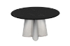 Picture of ELIOT 53.9" Marble Top Round Dining Table (Black)