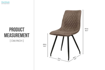 Picture of CODA Fabric Dining Chair (Taupe)
