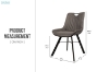 Picture of ATOKA Fabric Dining Chair (Dark Gray)