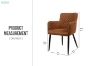 Picture of MILLY Velvet Armchair (Brown)