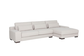 Picture of BROOK Feather Filled Chaise Facing Right Sectional Sofa