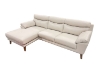 Picture of ANVIL 100% Leather Sectional Sofa (Light Gray)