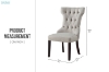 Picture of ARLETTE Button-Tufted Linen Wingback Dining Chair (Light Gray)