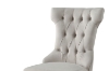 Picture of ARLETTE Button-Tufted Linen Wingback Dining Chair (Light Gray)