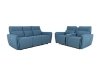 Picture of MONTE Fabric Power Reclining Sofa Range with USB Port + Storage Console & 2 Cup Holders