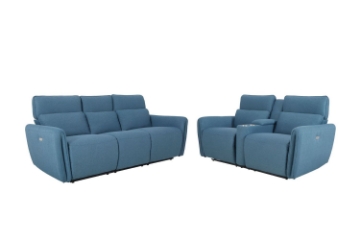 Picture of MONTE Fabric Power Reclining Sofa Range with USB Port