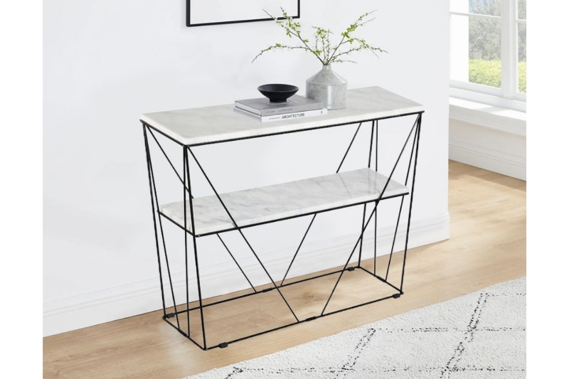 Picture of CUBE 39.4" Marble Top Console Table