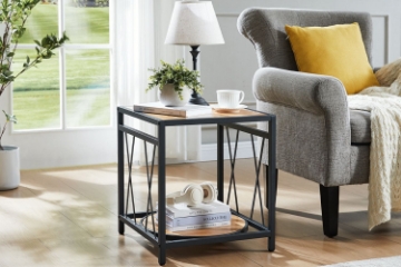 Picture of TATUM 2-Tier End Table with Storage Shelf