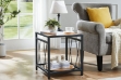 Picture of TATUM 2-Tier Side Table with Storage Shelf