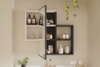 Picture of ROZE Mounted Cabinet Storage Cabinet with Mirror Door and 4 Open Shelves
