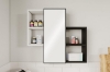 Picture of ROZE Mounted Cabinet Storage Cabinet with Mirror Door and 4 Open Shelves