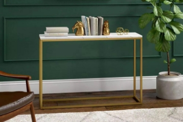 Picture of AYDAN 39.4" Marble Top Console Table (Golden)