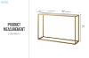 Picture of AYDAN 39.4" Marble Top Console Table (Golden)