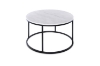 Picture of AYDAN Dia33.5'' Marble Top Coffee Table/Side Table (Black)