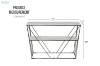 Picture of CUBE 39.4" Marble Top Console Table