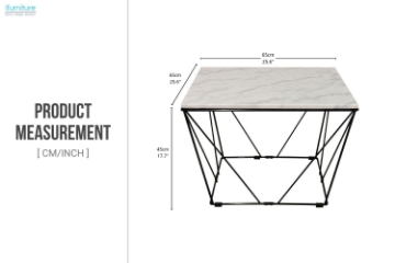 Picture of CUBE 25.6" Marble Top Coffee Table