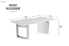 Picture of ELIOT 70.8" Marble Top Dining Table