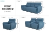 Picture of MONTE Fabric Power Reclining Sofa Range with USB Port + Storage Console & 2 Cup Holders