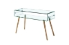 Picture of MURANO 47.2" Box Bent Glass Console Table with Shelf