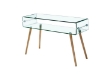 Picture of MURANO 47.2" Box Bent Glass Console Table with Shelf