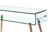 Picture of MURANO 47.2" Box Bent Glass Hall Table with Shelf