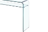 Picture of MURANO 47.2" Bent Glass Hall Table with Shelf 