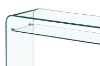 Picture of MURANO 47" Bent Glass Hall Table with Shelf 