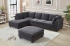 Picture of LIBERTY Premium Sectional Sofa with Ottoman (Dark Gray) 