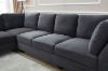 Picture of LIBERTY Premium Sectional Sofa with Ottoman (Dark Gray) 