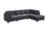 Picture of LIBERTY Premium Sectional Sofa with Ottoman (Dark Gray) 