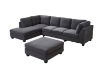 Picture of LIBERTY Premium Sectional Sofa with Ottoman (Dark Gray) 