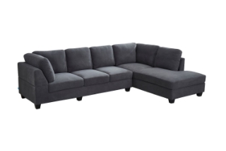 Picture of LIBERTY Premium Sectional Sofa (Dark Grey) - Chaise Facing Right without Ottoman	
