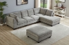 Picture of LIBERTY Premium Sectional Sofa with Ottoman (Light Gray)