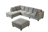 Picture of LIBERTY Premium Sectional Sofa with Ottoman (Light Gray)