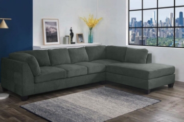 Picture of NEWTON Fabric Sectional Sofa (Dark Grey)