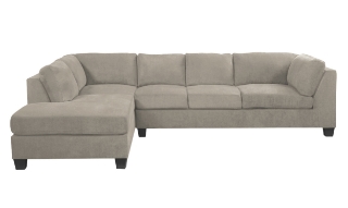 Picture of NEWTON Sectional Sofa (Light Grey) - Chaise Facing Left