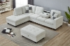 Picture of NEBULA Premium Sectional Sofa with Storage Ottoman & Drop-Down Console (Beige)