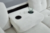 Picture of NEBULA Premium Sectional Sofa with Storage Ottoman & Drop-Down Console (Off White)